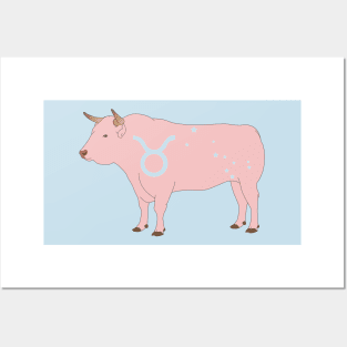 Taurus (Baby Pink) Posters and Art